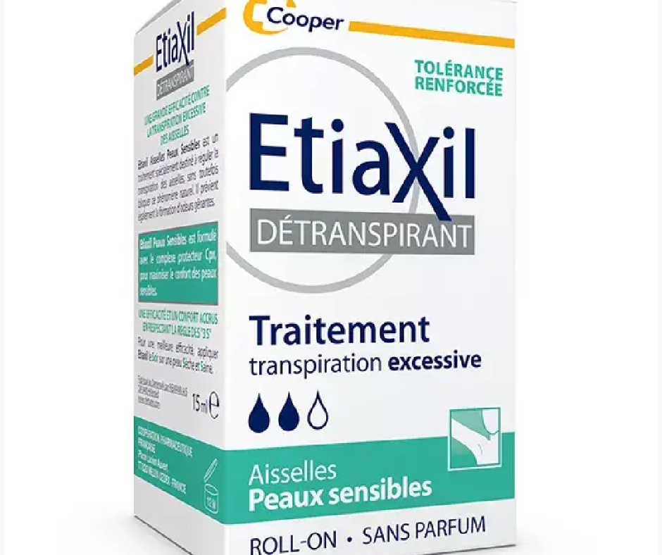 Etiaxil Détranspirant Sudo-Régulateur à Bille - Peaux Sensibles Aisselles.