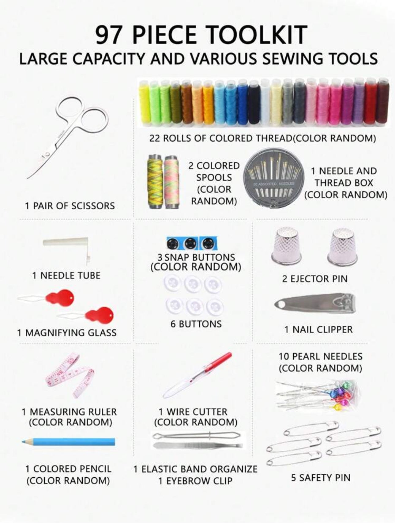 Kit de couture portable Outils de couture domestique