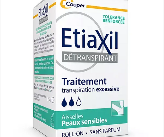 Etiaxil Détranspirant Sudo-Régulateur à Bille - Peaux Sensibles Aisselles.